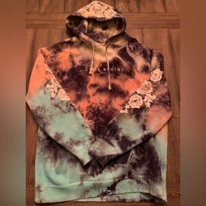 Civil Regime White Rose Hoodie ‘Lightning Wash’